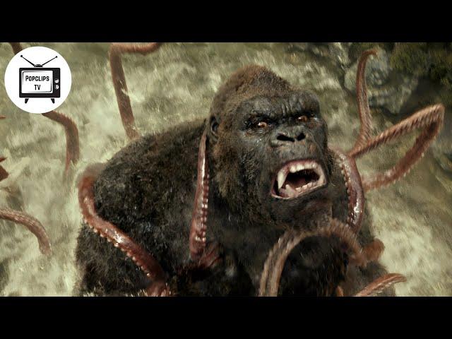 Kong: Skull Island (2017) - Kong vs Giant Squid - [HD]