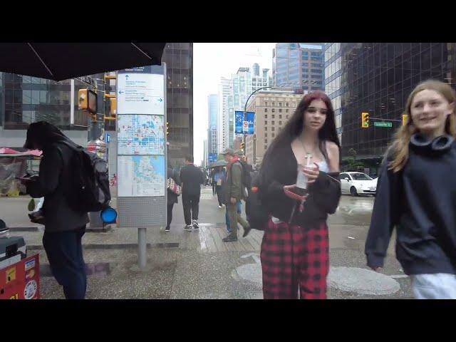  [4K]  Life in Vancouver Downtown, British Columbia, Canada 2024