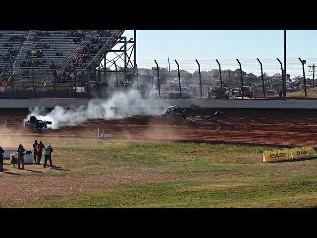 Zeb Wise Wild Crash at Charlotte Dirt Track