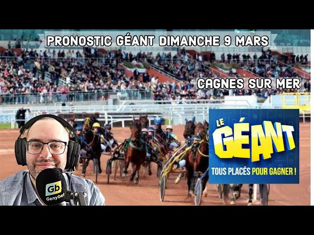 Pronostic Géant @GenybetTurf Dimanche 9 Mars 2025. R1 AUTEUIL