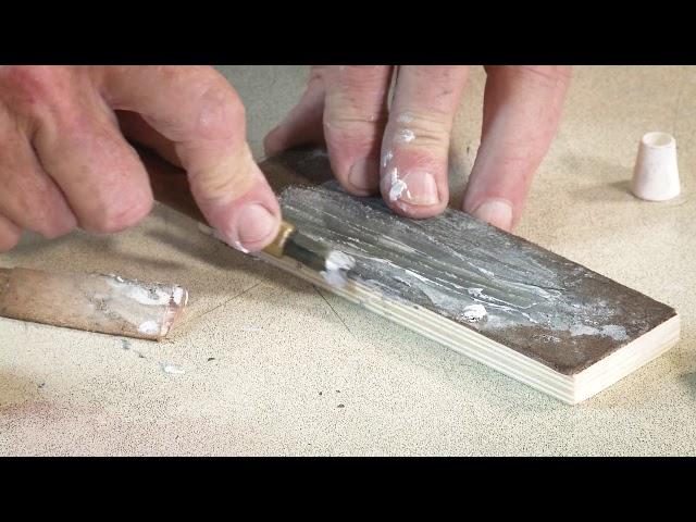 Woodcut printmaker Rod Nelson explains how to sharpen and grind woodcutting tools.