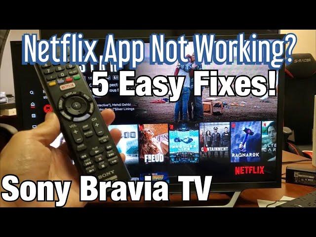 Netflix Not Working on Sony Bravia TV? 5 Easy Fixes