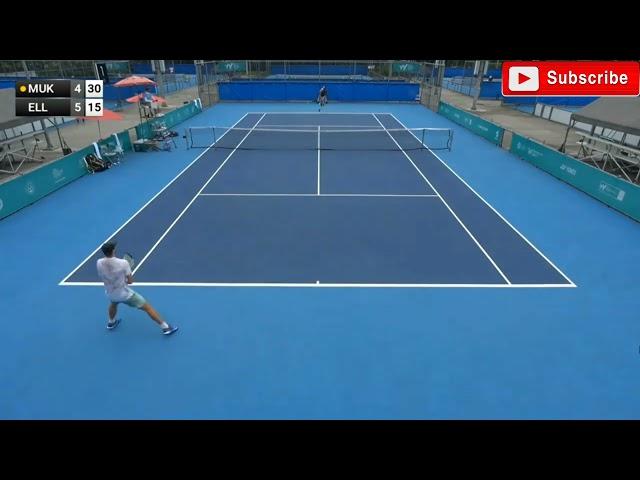 Sasikumar Mukund vs Blake Ellis semifinals match highlights M25 Taipei #ITFTENNIS #Indiantennis