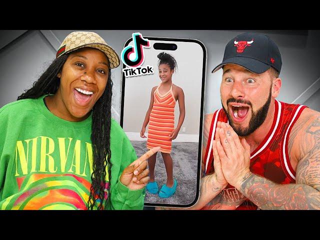 REACTING TO OUR 9 YEAR OLD DAUGHTER'S TIK TOK DRAFTS (Pt 2)