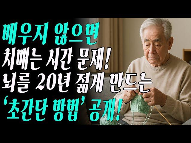 “배우기를 멈추면 뇌가 늙기 시작합니다!” 88세 의사의 마지막 조언, 뇌를 젊게 만드는 습관은 이것!