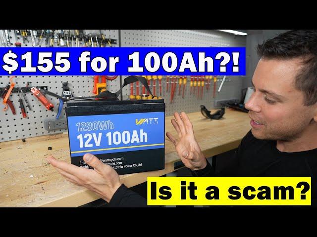 $155 "WattCycle" LiFePO4 Budget Battery Tested! Is it a Scam?!