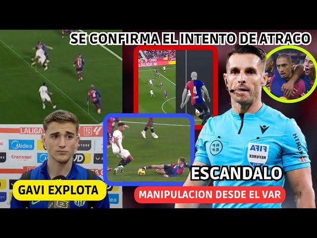  EL BARÇA INCENDIA LALIGA y ASI REACCIONAN! FILTRAN AUDIO VAR que CONFIRMA ATRACO y GAVI EXPLOTA