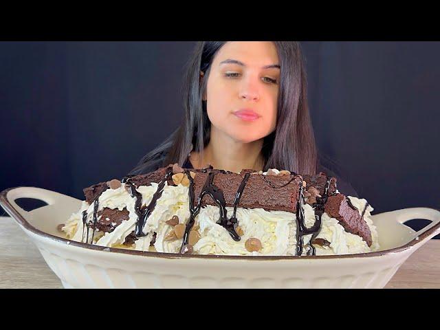 BROWNIES SUNDAE | MUKBANG | ASMR | EATING SOUNDS