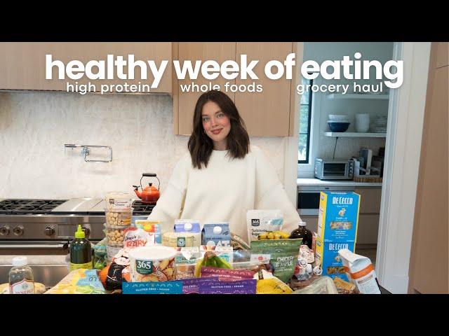 Healthy Grocery Haul | What I Eat In A Week | Postpartum Weight-loss | High Protein | Emily Didonato