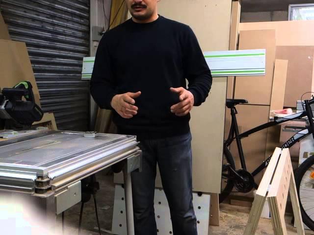 реклама :) козлики перфорированные и столешня типа MFT 3 festool