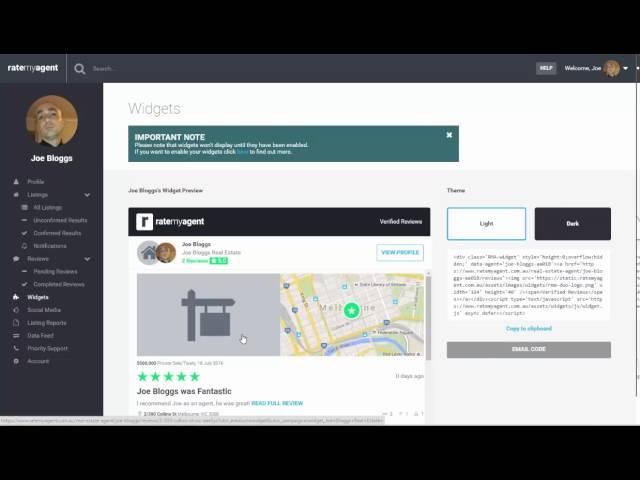 How to: Navigate the RateMyAgent agent/agency dashboard