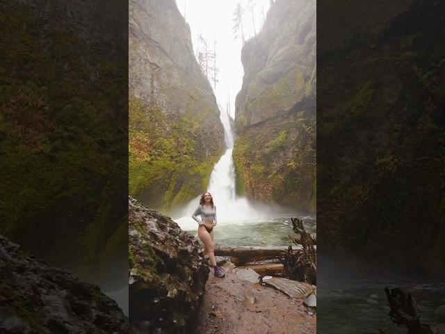 Found a waterfall deep in forest! #waterfall #youtubeshorts #beautifuldestinations #nature #outdoors