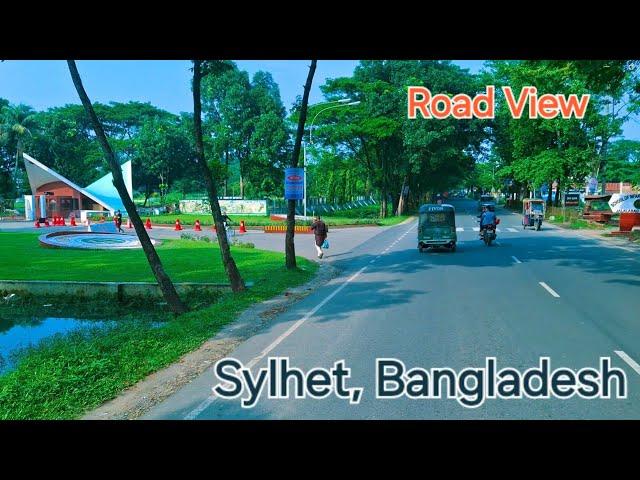 Sylhet city tour Bangladesh 2024. Street view of Sylhet surrounded by natural beauty.[4k]