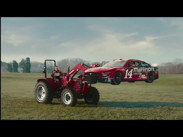 Tony Stewart and Chase Briscoe Daytona 500 Mahindra Tractor Commercial #2