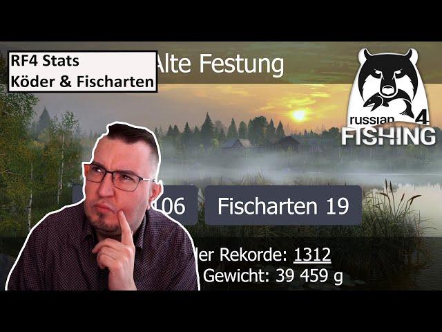 RF4 Stats Beste Seite - Welcher Köder für Welchen Fisch am jeweiligen Gewässer | Russian Fishing 4