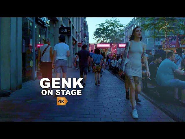  GENK ON STAGE, Virtual Cycling Ride - Riding tour 4K 60fps.