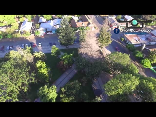 Plaza De Coihueco Desde el Aire (Drone)