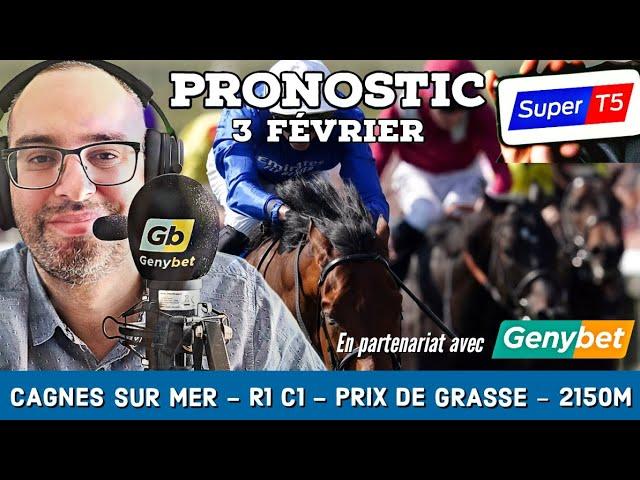  Pronostic Quinté / Super Top5 Lundi 3 Février 2025. Cagnes sur Mer  Prix de Grasse