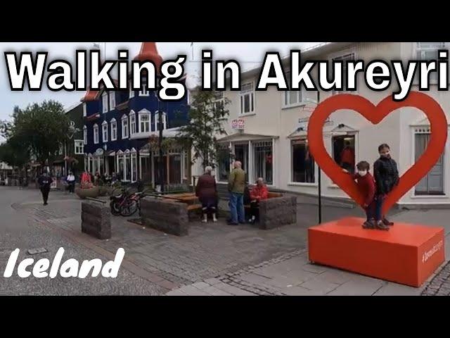 Walking in Akureyri (The capital of North Iceland)