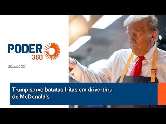 Trump serve batatas fritas em drive-thru do McDonald's