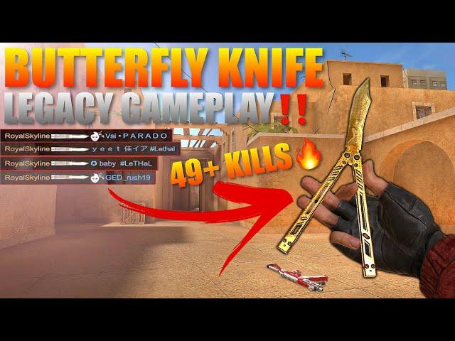 Standoff 2 Butterfly Knife Legacy Gameplay 49+ Kills‼️