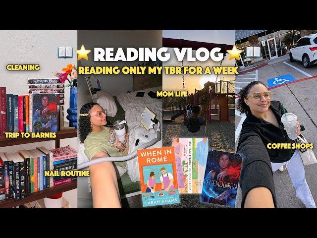 VLOG | Reading Only My TBR, Book Shopping, Coffee Shops, Mom Life, Press On Nail Routine, Cleaning