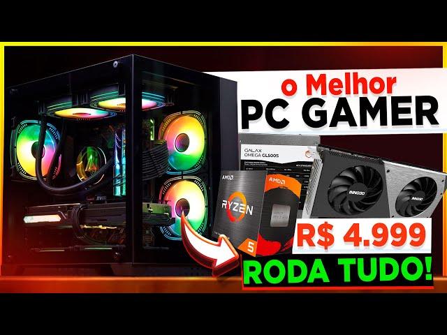 PC Gamer IDEAL roda TUDO por 4.999 Reais (AMD e NVIDIA) Jogar Alto Full HD