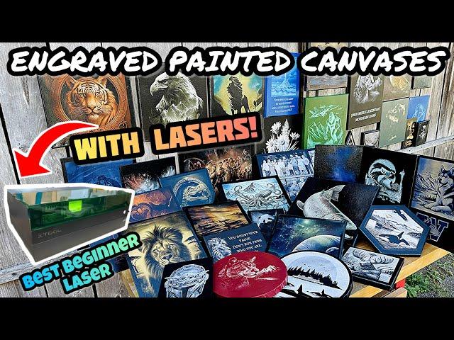 Laser Engraving Painted Canvas: xTool S1- Best Beginner Laser-Prime Deals Now