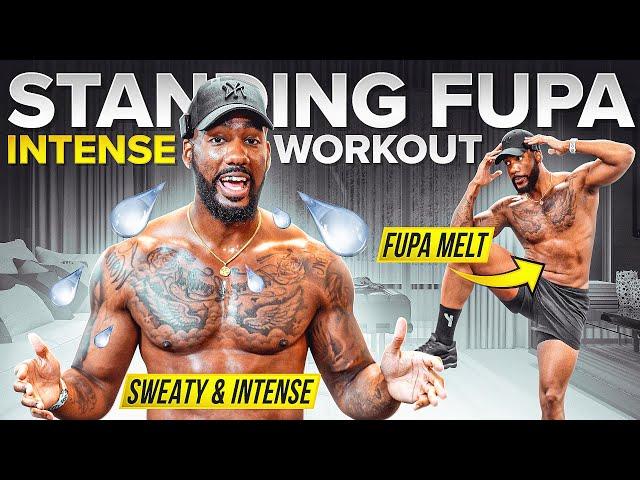 Standing Intense FUPA Beginner Workout (Sweaty WALKING Routine) 