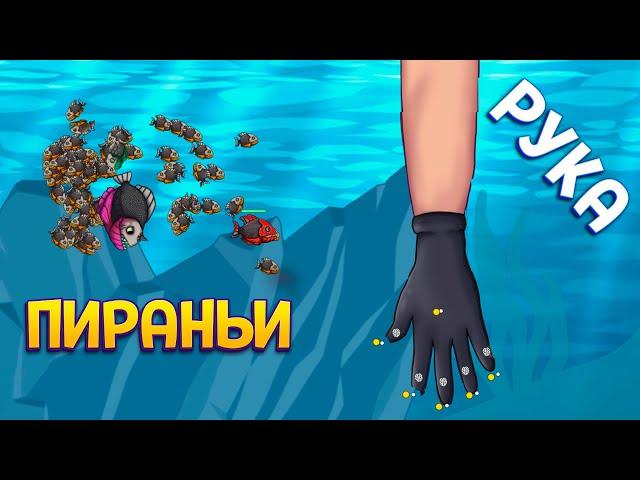 КОРМЛЮ ПИРАНИЙ ( Piranha Feeding )