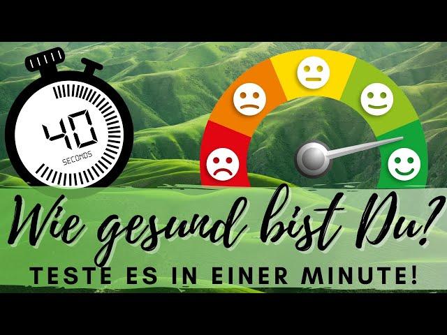 Wie gesund bist Du? Teste es in einer Minute! (CP-Test / Kontrollierte Pause / Sauerstoffversorgung)