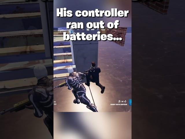 His controller ran out of batteries...