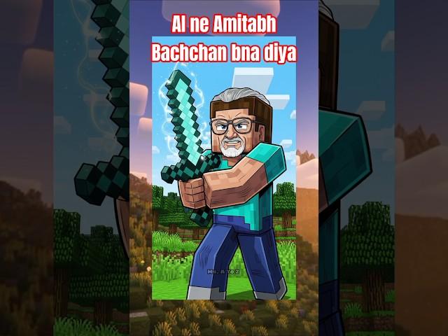 AI ne ye Kiski Image bna de ️ - Minecraft Steve bnane ko bota to usne kisi aur ke photo bna de 