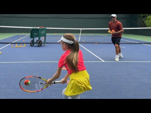 High Performance Tennis Drills  for kids with Coach Brian Dabul