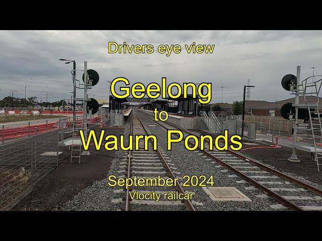 Drivers eye view, Geelong to Waurn Ponds, Sep 2024