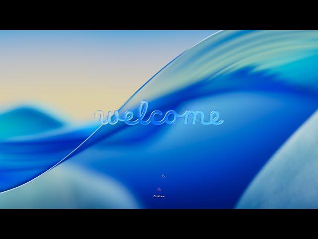 macOS Tahoe Setup Screen