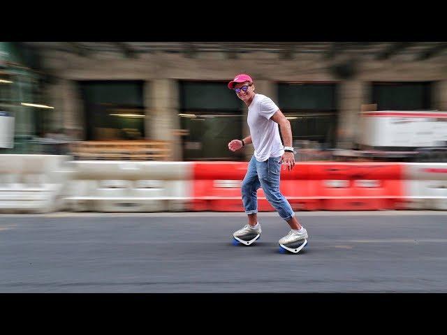 TESTING SEGWAY ELECTRIC SHOES