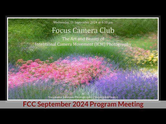 Stephanie Johnson - "The Art & Beauty of ICM Photography"