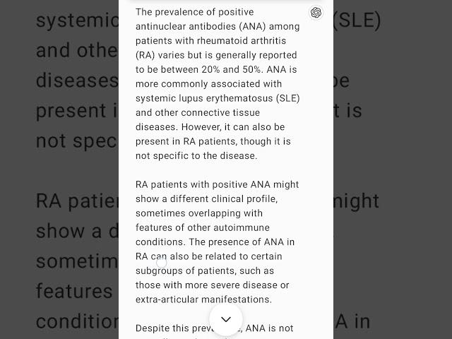 ANA positivity among RA patients #rheumatology #rheumatoid #anas