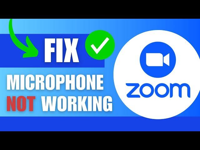 How To Fix Mic Not Working On Zoom App (Windows 11)