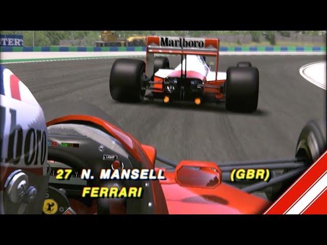 Mansell’s Ferrari Charge at Hungaroring '89