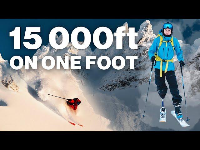 Losing a leg, then ski touring 6500ft a day.