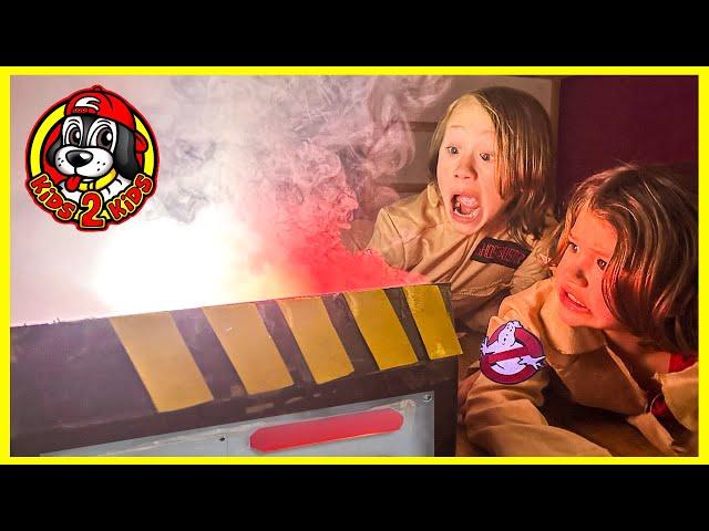 Kids Pretend  CALEB & ISABEL ARE GHOSTBUSTERS IN REAL LIFE - COMPILATION