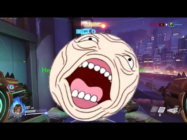 OVERWATCH COMP: SALTY Teammate THROWS the Game Right From the START