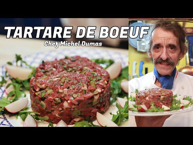 TARTARE DE BOEUF | Une recette facile et rapide idéal pour l'été servi comme dans les années 80 s