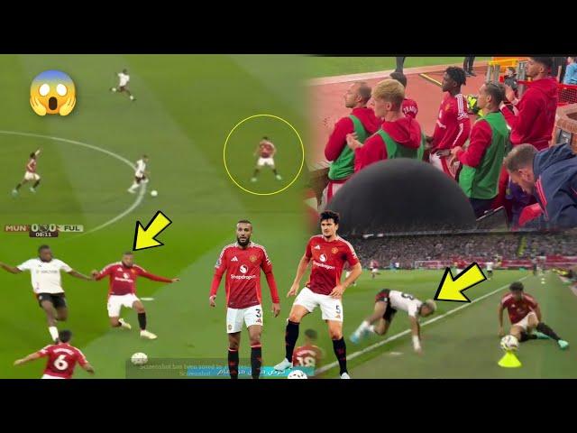 Crazy!!! Maguire, Mazraoui, Martinez , unbelievable Manchester United defending Vs Fulham, Zirkzee