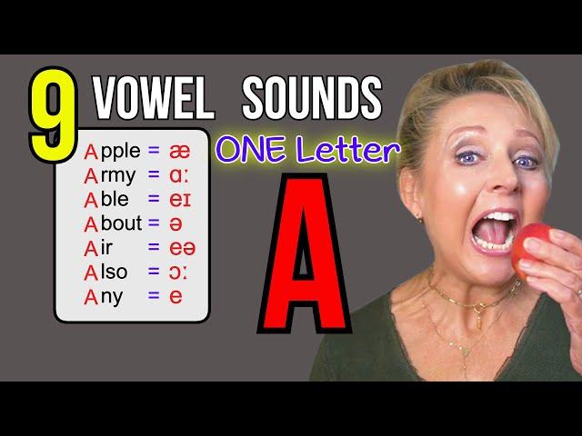 9 Ways to Pronounce the Letter A | English Vowel Sound | English Pronunciation