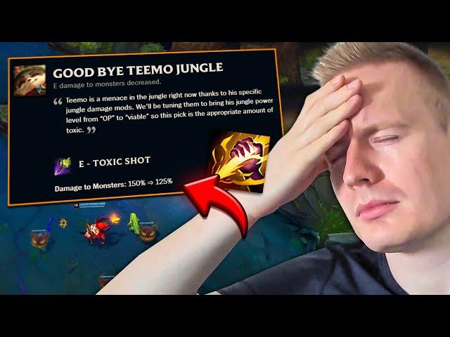 RIOT NERFED TEEMO JUNGLE.. IS IT OVER?!