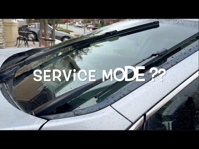 Lexus RX - How to put wipers in SERVICE MODE