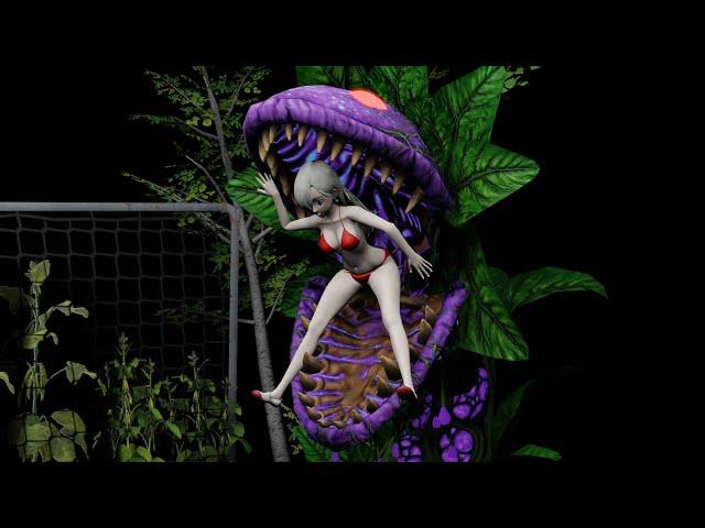 Piranha Plant Eats a Girl